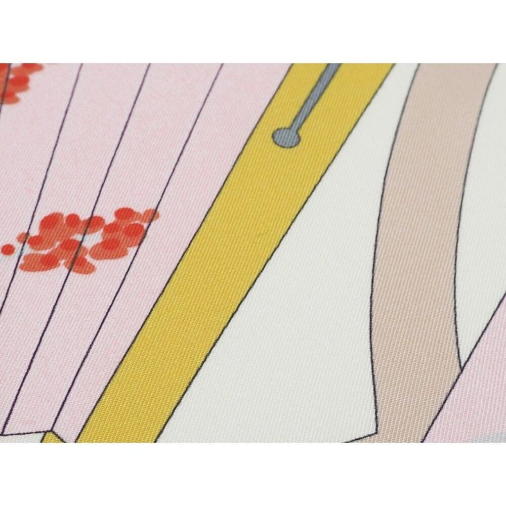 Gucci Printed Silk Scarf Ca Fly Swan 90 X90 fan Swan Bird Ribbon Ivory - Picture 5 of 12